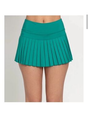 Green goldhinge Mini Skirt